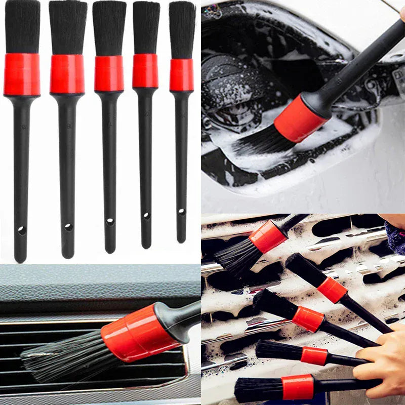 1/5pcs Car Cleaning Brush Kit