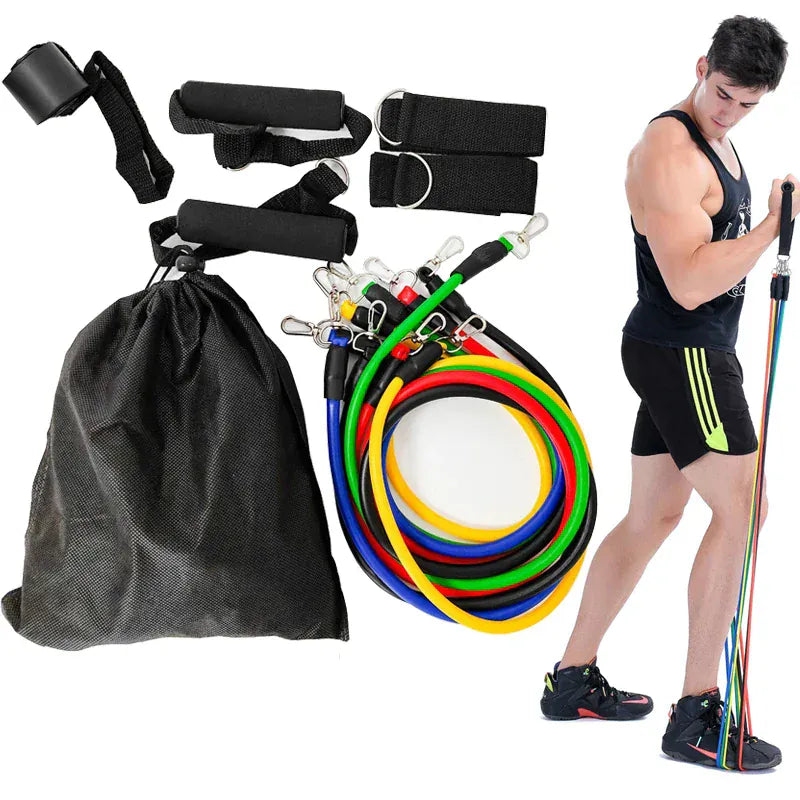 11PCs/Set 100LB Resistance Bands Set