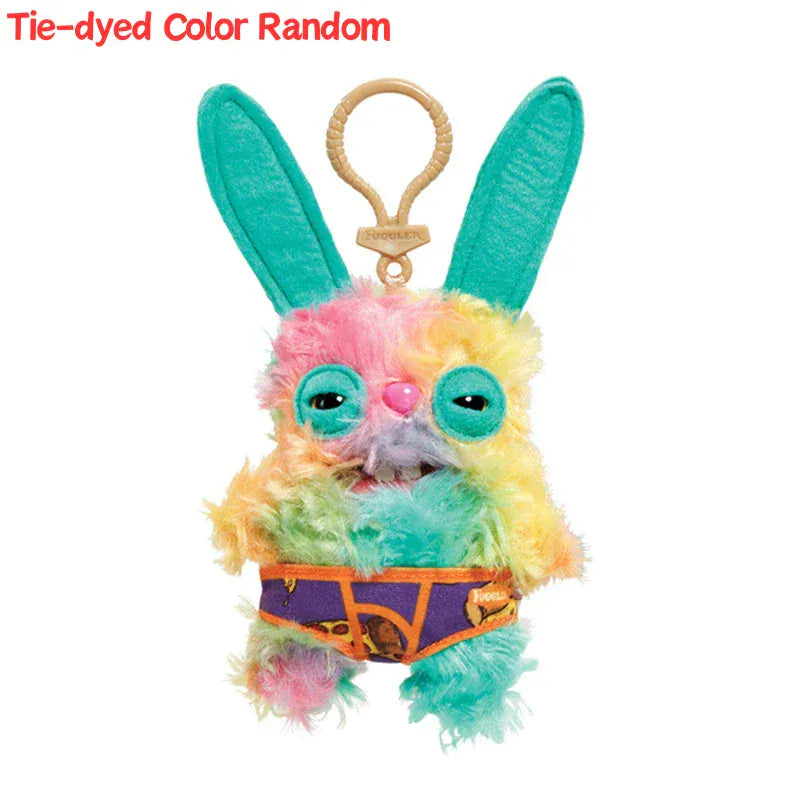 12cm Fuggler Funny Ugly Monster Plush Toys Keychain Kawaii Fuggler Monster Rabbits Cute Stuffed Peluche Dolls Pendants Gifts Kid