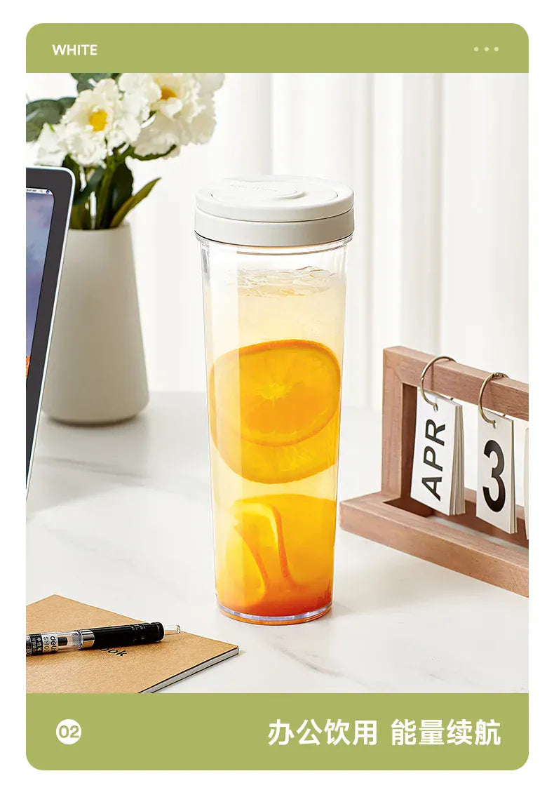 1L Manual Cold Brew Coffee Maker with Handle High-capacity Water Bottle Summer Portable Juices Tea Fruit Coffeeware Pot