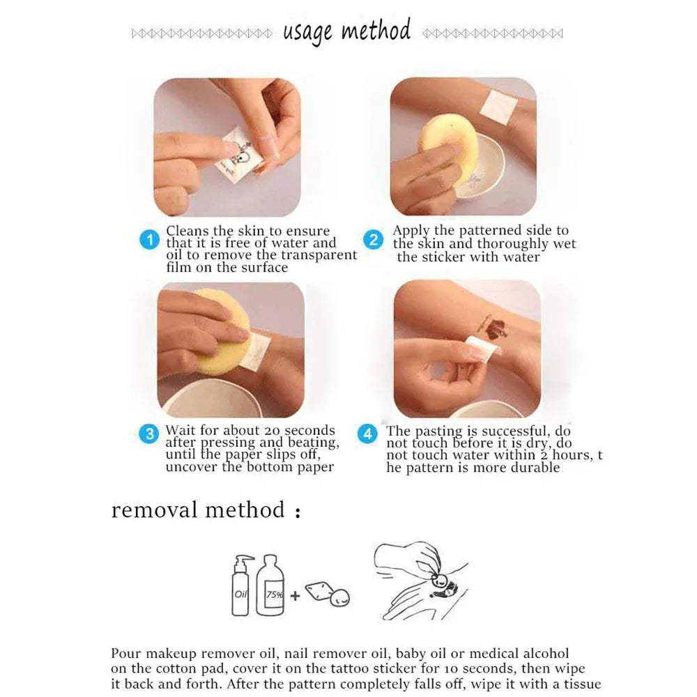 20pcs/set Cartoon Kpop Demon Hunters Temporary Tattoo Stickers For Birthday Gift Fake Body Art Tattoos Sticker