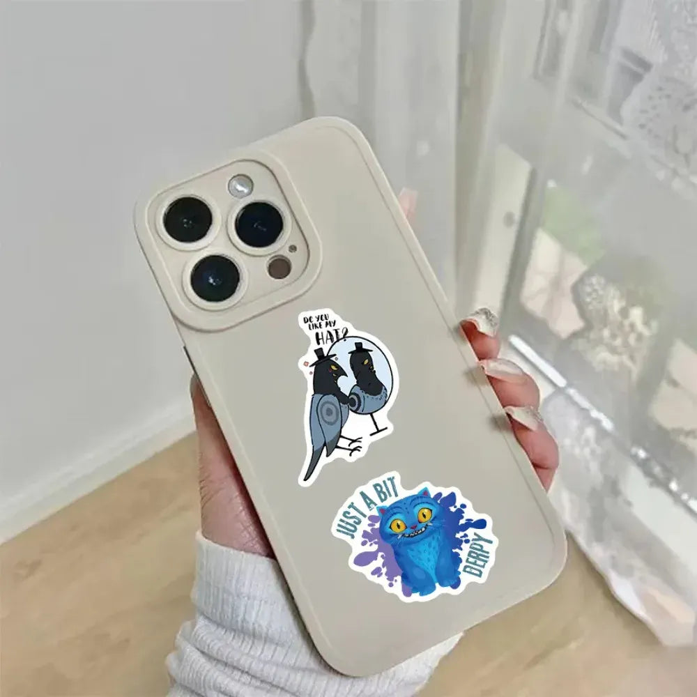 56Pcs Anime KPop Demon Hunters Stickers Demon Hunters Tiger DIY Stickers Scrapbooking Phone Luggage Skateboard Waterproof Decal*