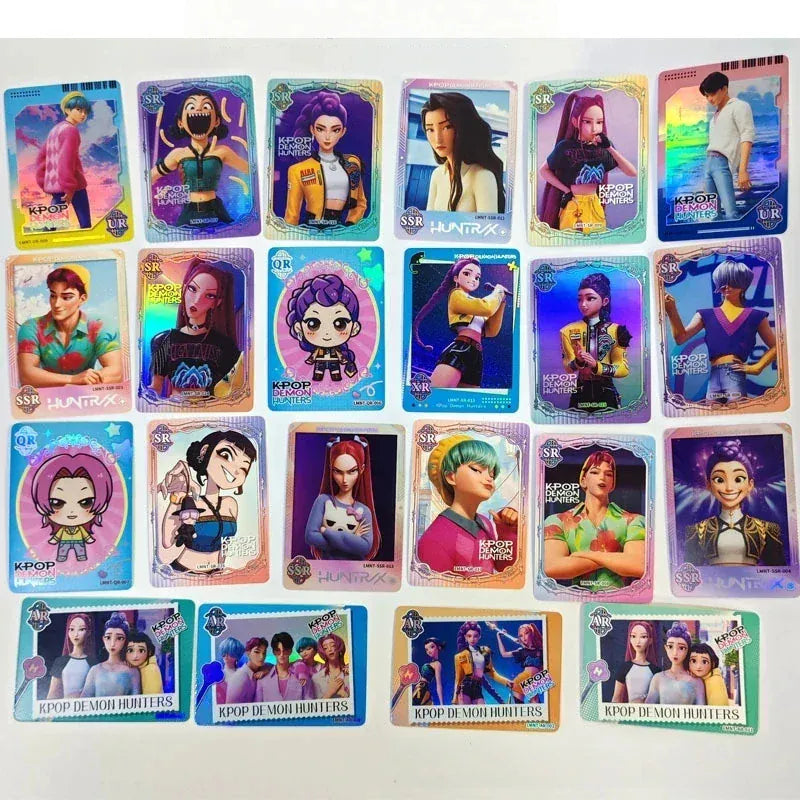 Anime Kpop Demon Hunter Collectible Card Game Blind Box K pop Huntrix Rumi Mira Zoey Photocard Adult Fun Hobby Mystery Bag Gifts