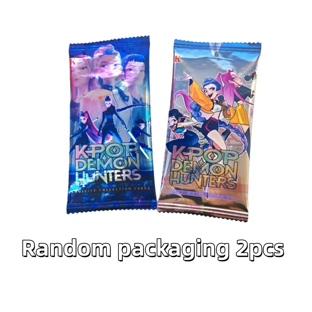 Anime Kpop Demon Hunter Collectible Card Game Blind Box K pop Huntrix Rumi Mira Zoey Photocard Adult Fun Hobby Mystery Bag Gifts