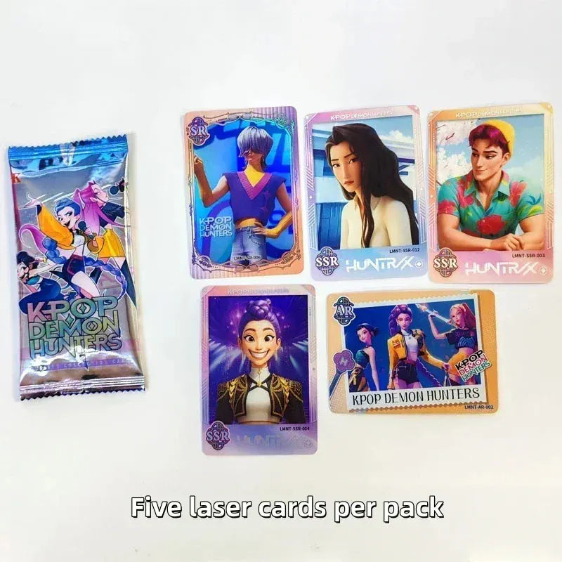 Anime Kpop Demon Hunter Collectible Card Game Blind Box K pop Huntrix Rumi Mira Zoey Photocard Adult Fun Hobby Mystery Bag Gifts
