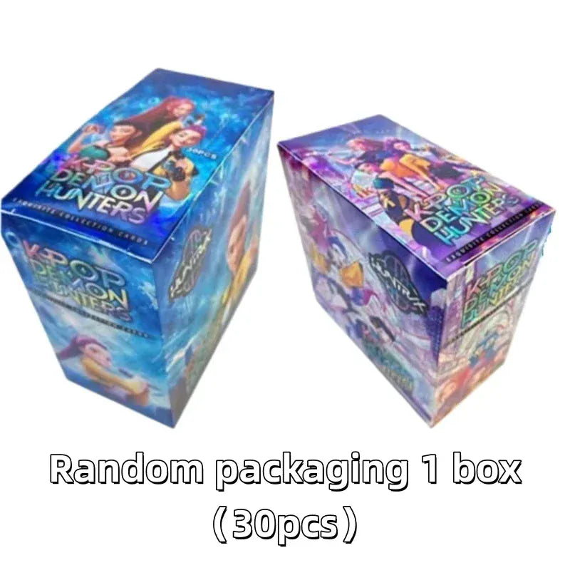 Anime Kpop Demon Hunter Collectible Card Game Blind Box K pop Huntrix Rumi Mira Zoey Photocard Adult Fun Hobby Mystery Bag Gifts