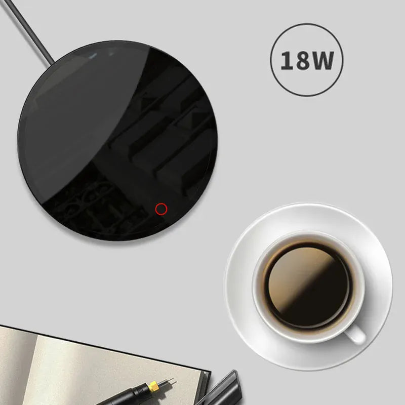 Coffee Mug Cup Warmer Electric Smart Coaster for Home or Office with 2 Temperatures Settings