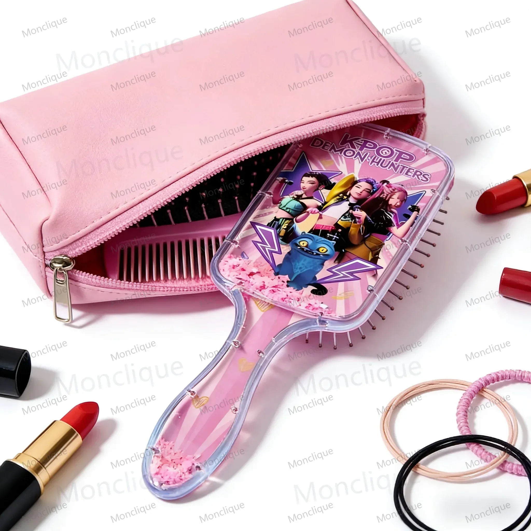 Anime K-pop Demon Hunters Air Cushion Comb Series Cute Cartoon Peripheral Household Fashion Girl Student Comb Fan Club Gifts