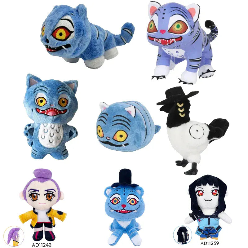 & Demon Hunters Tiger Plush Toy Demon Hunters Kpop Accessories Toy Tiger Plushie Doll K Pop Demon Hunters Merch Birthday Gift//