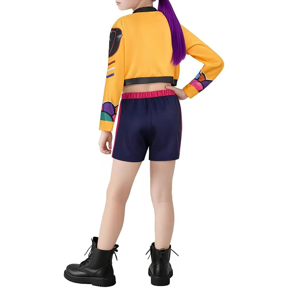 New Movie K-POP Demon Hunters Cosplay Costume for Kids rumi zoey mira Dress Halloween Anime Hunter Girls Dress