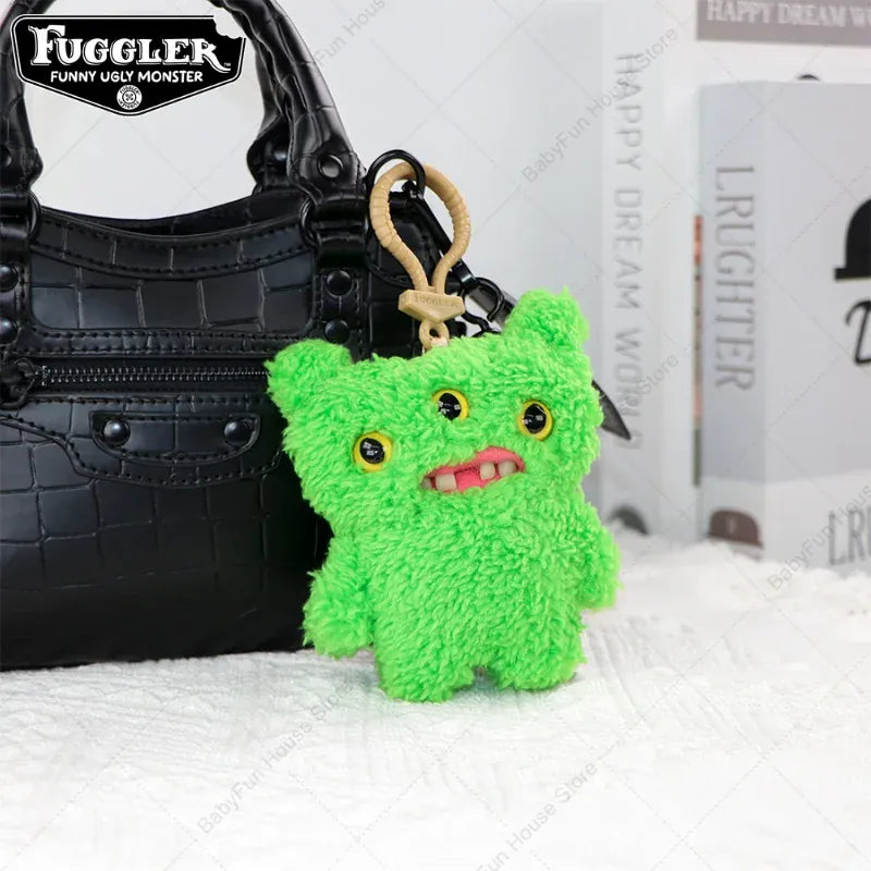 Original Fuggler Ugly Teeth Monsters Plush Toys Keychains Fugglers Wide Eyed Weirdo Annoyed Alien Rabbit Peluche Dolls Pendants