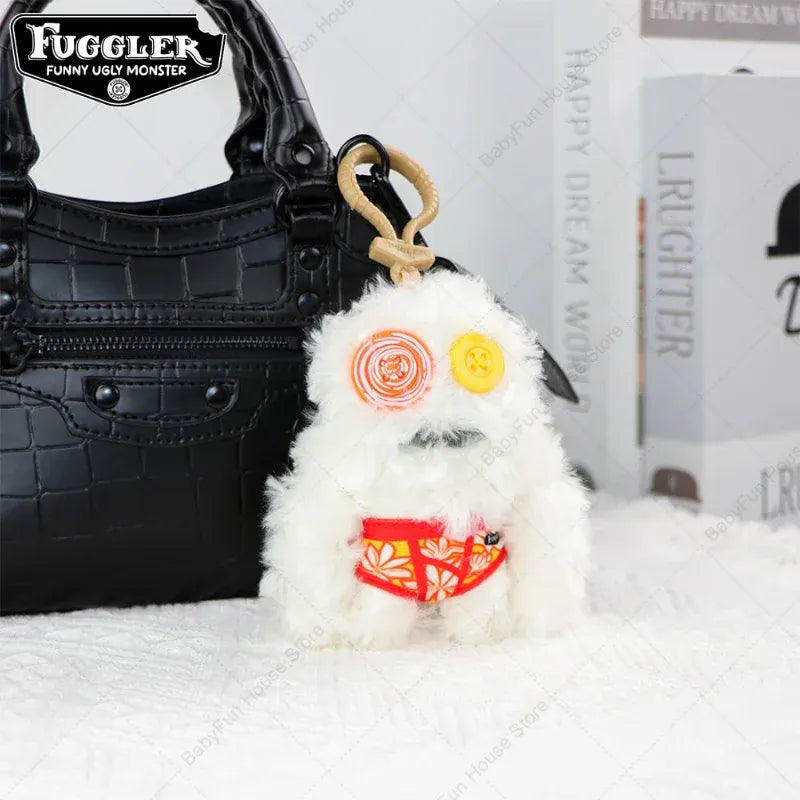 Original Fuggler Ugly Teeth Monsters Plush Toys Keychains Fugglers Wide Eyed Weirdo Annoyed Alien Rabbit Peluche Dolls Pendants