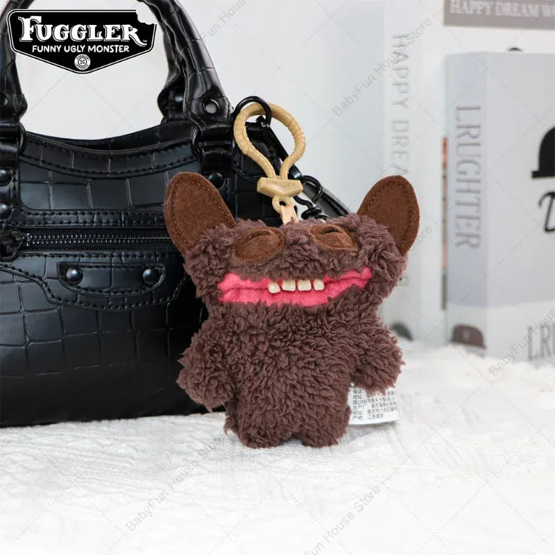 Original Fuggler Ugly Teeth Monsters Plush Toys Keychains Fugglers Wide Eyed Weirdo Annoyed Alien Rabbit Peluche Dolls Pendants