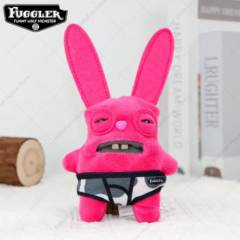 Original Fuggler Ugly Teeth Monsters Plush Toys Keychains Fugglers Wide Eyed Weirdo Annoyed Alien Rabbit Peluche Dolls Pendants