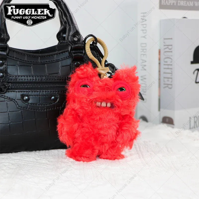 Original Fuggler Ugly Teeth Monsters Plush Toys Keychains Fugglers Wide Eyed Weirdo Annoyed Alien Rabbit Peluche Dolls Pendants