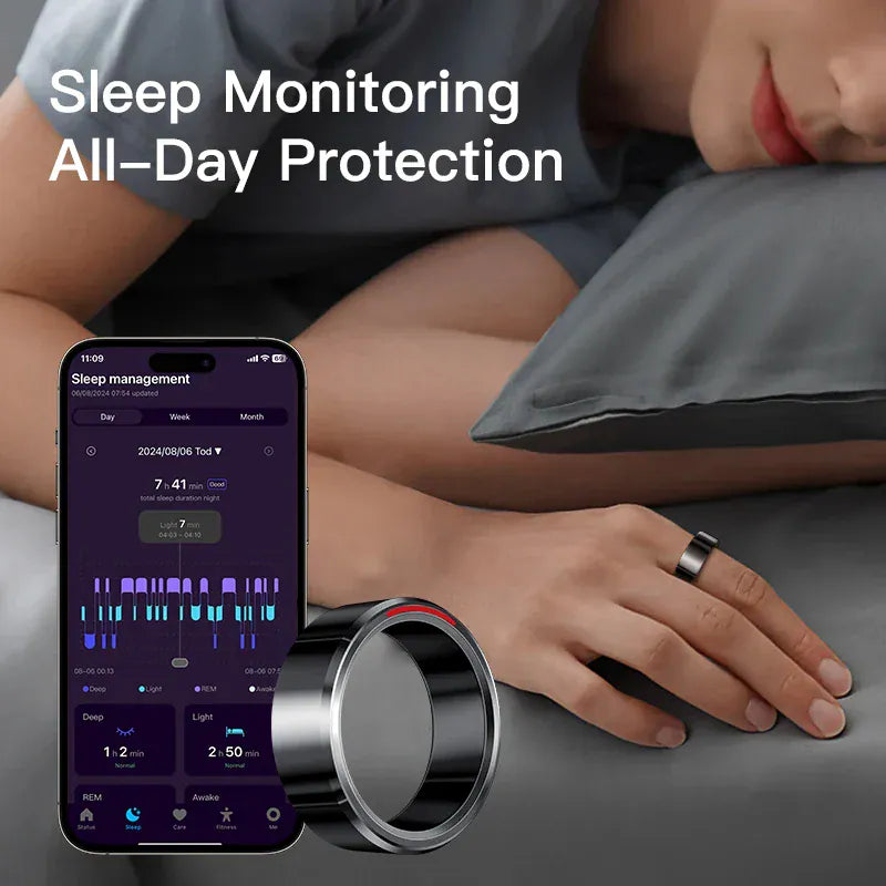 Smart Ring H1 Durable 5ATM Waterproof, Remote Control Functionality, and Sleek Ceramic Design