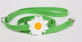 Susan Lanci Large Daisy Collection Ultrasuede Dog Leashes - Many Colors